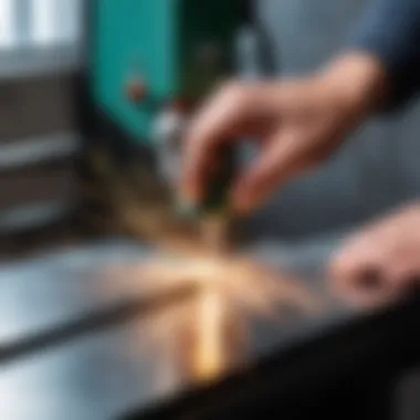 Expert Techniques for Precision Metal Cutting Expert demonstrating cutting technique