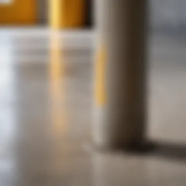 Smooth Finish of a Repaired Concrete Surface A well-maintained concrete surface post-repair showcasing smooth finish