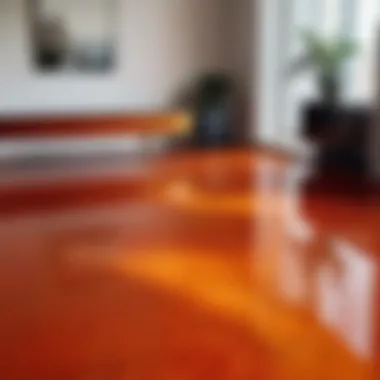 Elegant Epoxy Resin Finish A beautifully finished epoxy resin surface