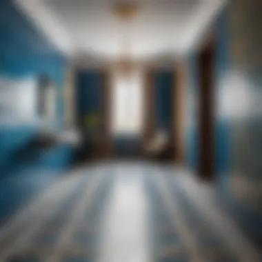 Elegant Tiled Space - A Showcase of Precision Finished tiled space showcasing layout