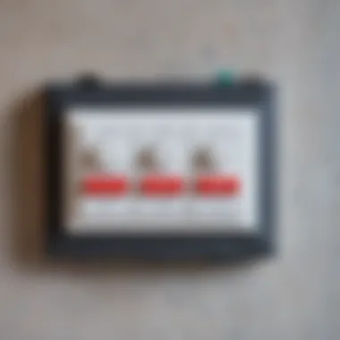 Completed Two-Key Switch Installation Completed installation of a two-key switch