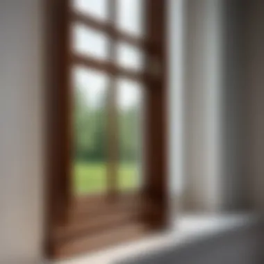 Polished Window Reveal for an Elegant Finish Close-up of a perfectly finished window reveal
