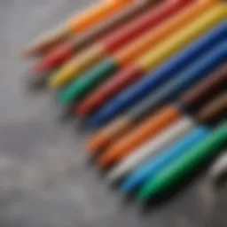 Variety of glue sticks showcasing different types and colors