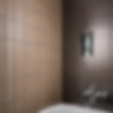 Selection of grout colors for decorative tile
