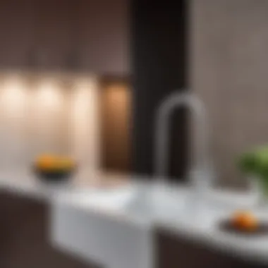 Visual guide to selecting appropriate sink height