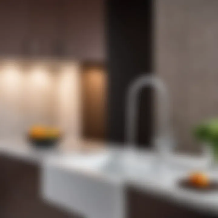 Visual guide to selecting appropriate sink height