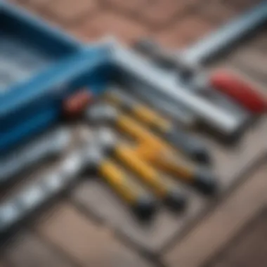 Tools Needed for Gutter Installation Essential tools for gutter installation arranged neatly