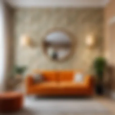 Harmonized Interior with Wallpaper Beautifully harmonized interior with wallpaper