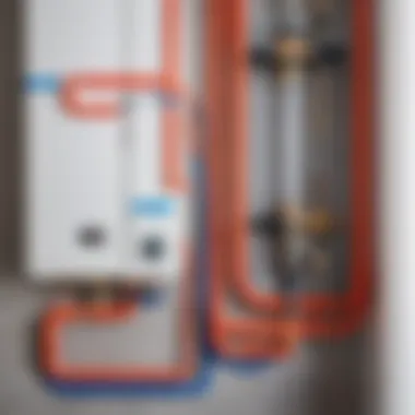 Diagram illustrating heating system flushing