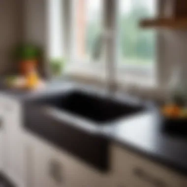 Kitchen design showcasing sink height considerations