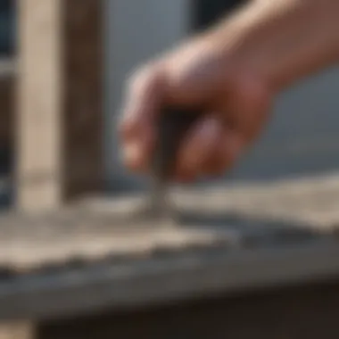 Demonstration of rebar tying technique