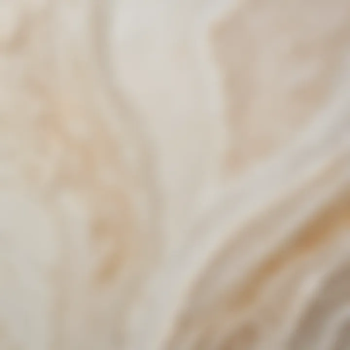 Close-up of alabaster texture and finish