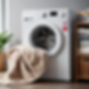 Washing Machine with Blankets Inside Washing machine with blankets inside