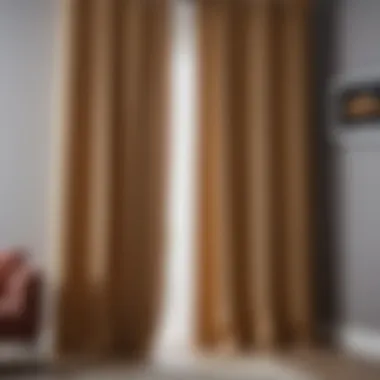 A beautifully finished curtain showcasing eyelet style