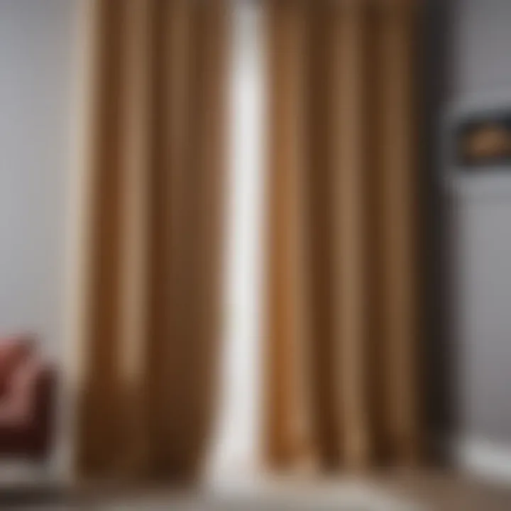 A beautifully finished curtain showcasing eyelet style