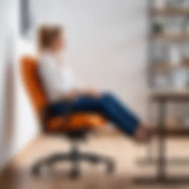 Adjusting Chair Height for Comfort Individual adjusting chair height for optimal ergonomics
