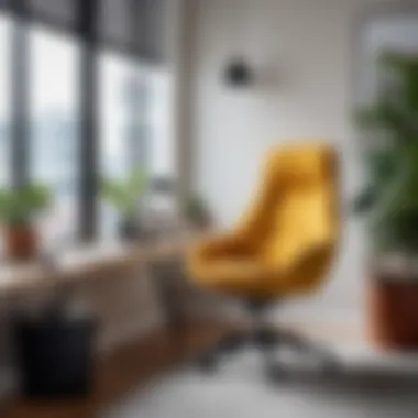 Ideal Workspace with Comfortable Chair Home workspace featuring an ideal computer chair