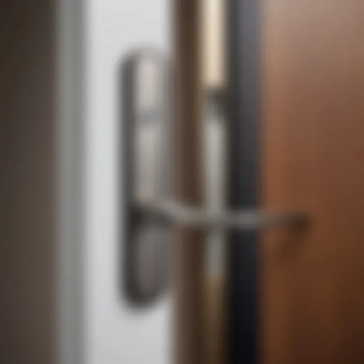 Elegant door handle showcasing modern design