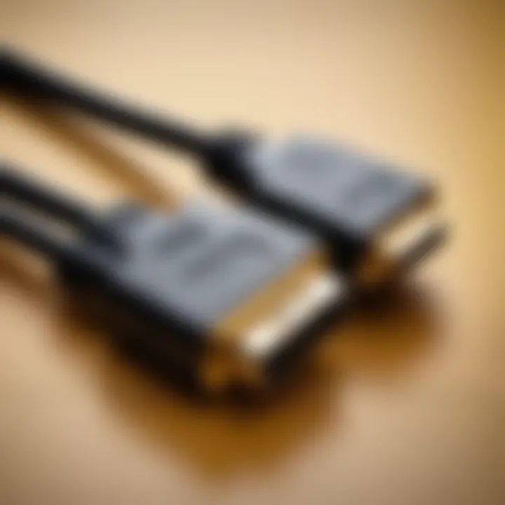 Close-up of HDMI cable connectors showcasing quality