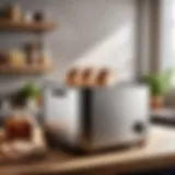 A modern bread maker showcasing its sleek design and features.