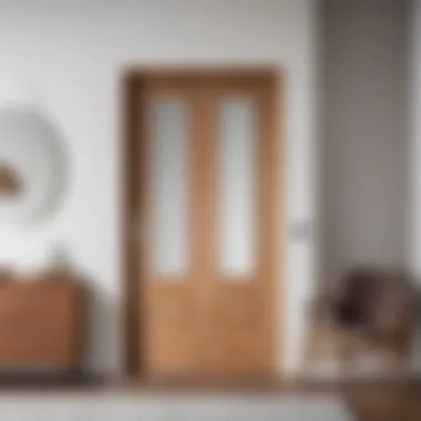 Diverse Styles of Interior Doors A variety of interior door styles displayed in a modern setting