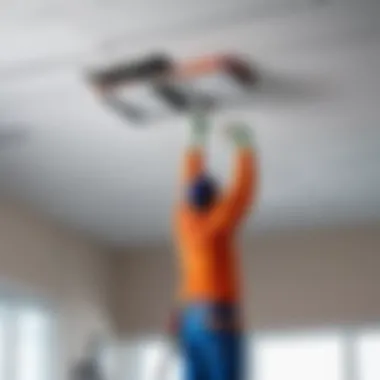 Effective Tools for Cleaning Suspended Ceilings Clean suspended ceiling with effective cleaning tools