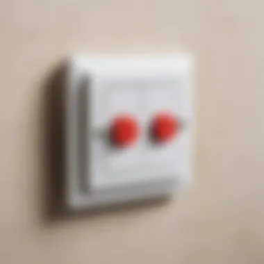 Proper installation of a three-contact switch in a residential setting.