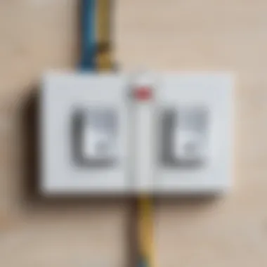 Wiring Diagram for Two-Key Switch Installation diagram for a two-key switch