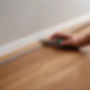 Mastering 45-Degree Cuts on Baseboards Precision cutting technique for baseboards at a 45-degree angle