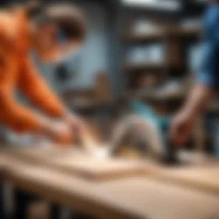 Safety precautions while cutting materials