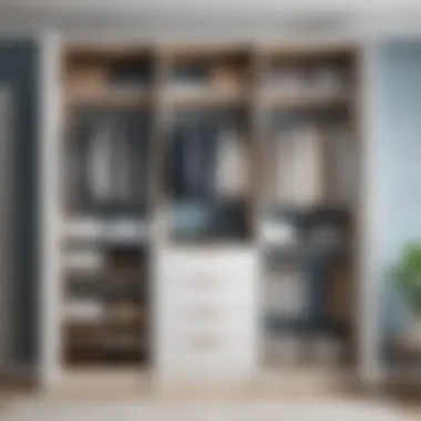 Wardrobe Design Blueprint A blueprint or sketch of a custom wardrobe layout