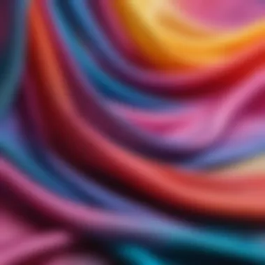 Transforming Sheer Fabric with Color Vibrant hues on sheer fabric