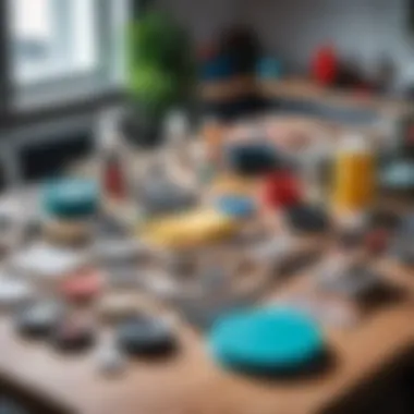 Choosing the Right Repair Materials Selection of repair materials on a table