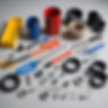 Essential Tools for Toilet Tank Repair Tools required for toilet tank repair laid out