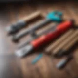 Essential tools for linoleum installation