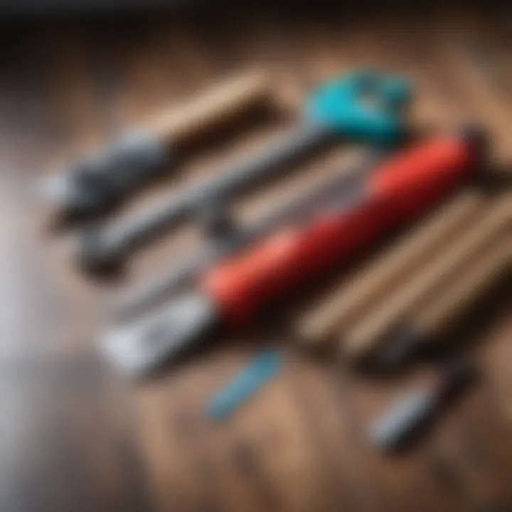 Essential tools for linoleum installation