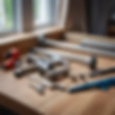 Tools needed for installing a flexible curtain rail