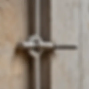 Detailed view of anchor bolt in concrete structure