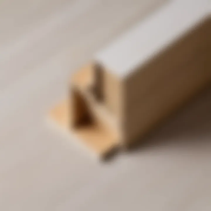 Selection of materials for baseboard corner pieces