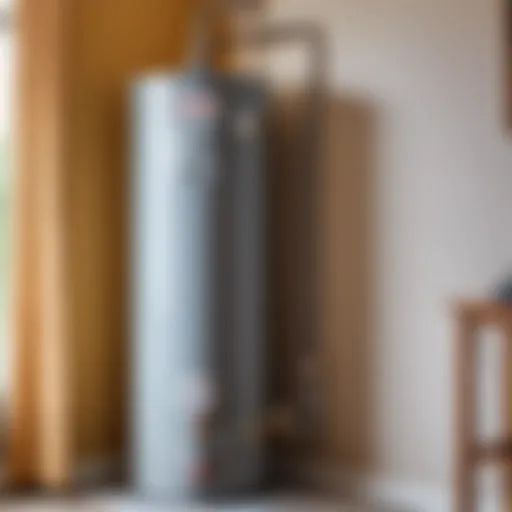 Installation of a water heater in a residential setting