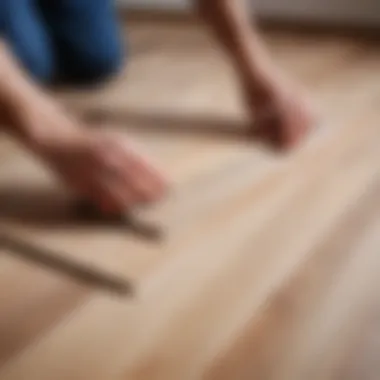 Laminate flooring installation technique