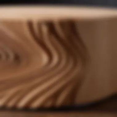 A Perfectly Grooved Wooden Masterpiece Finished wood piece with a groove