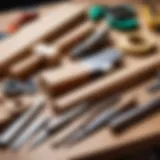 Selection of woodworking tools