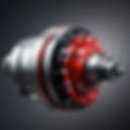 Close-up of a drill chuck showing the mechanism