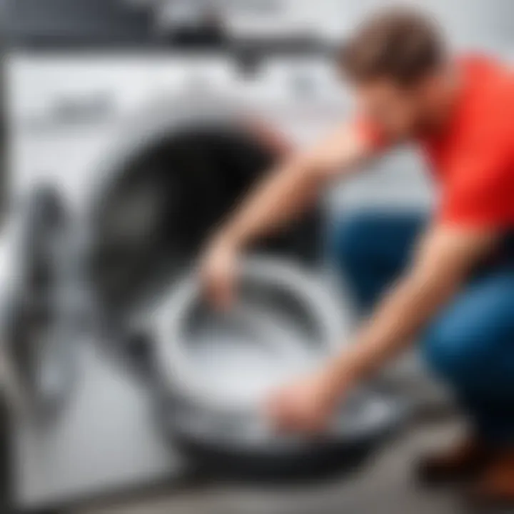 Cleaning the washing machine drum