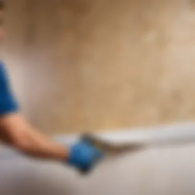 Removing old wallpaper from a wall