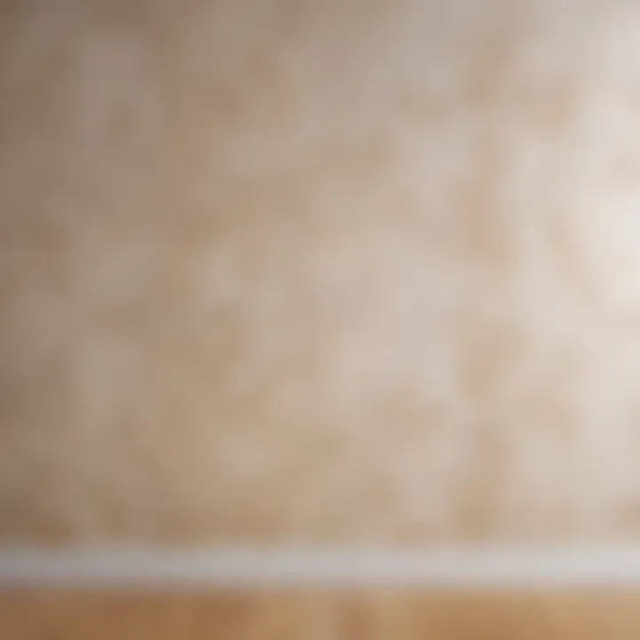 A clean wall after wallpaper has been removed