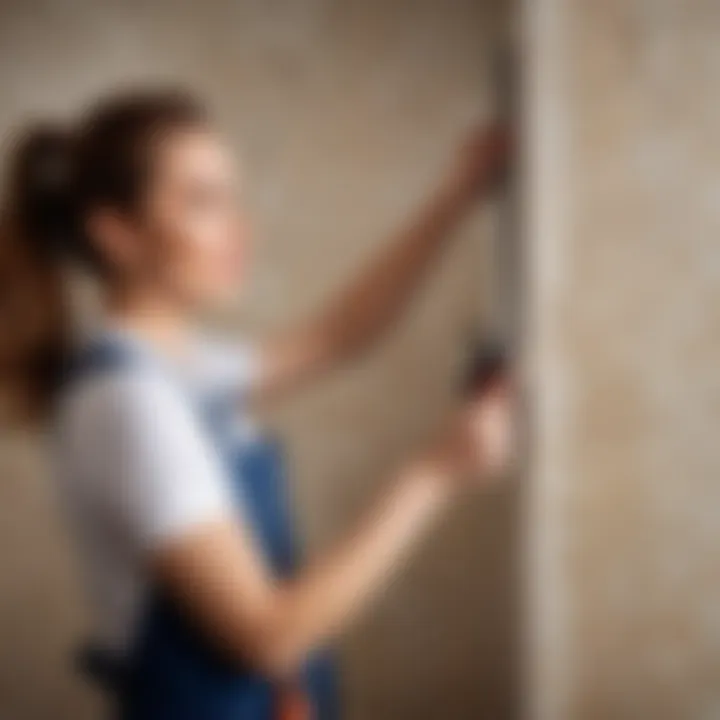 Preparation of a wall for wallpaper removal