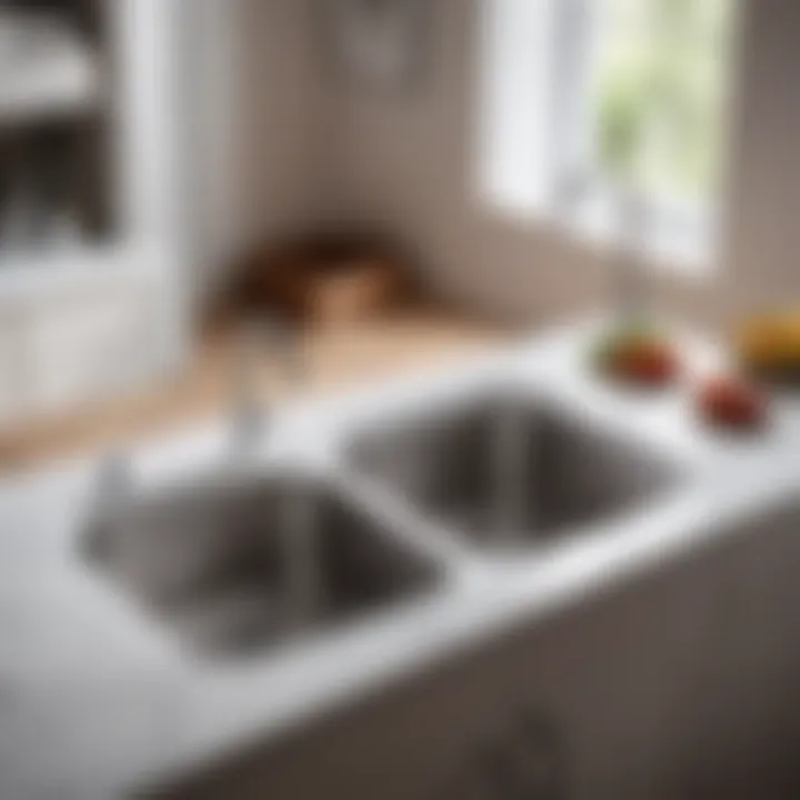 A completed sink installation showcasing a polished finish.