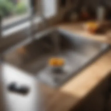 Essential Materials for Securing a Kitchen Sink Kitchen sink installation materials spread out on a work surface.